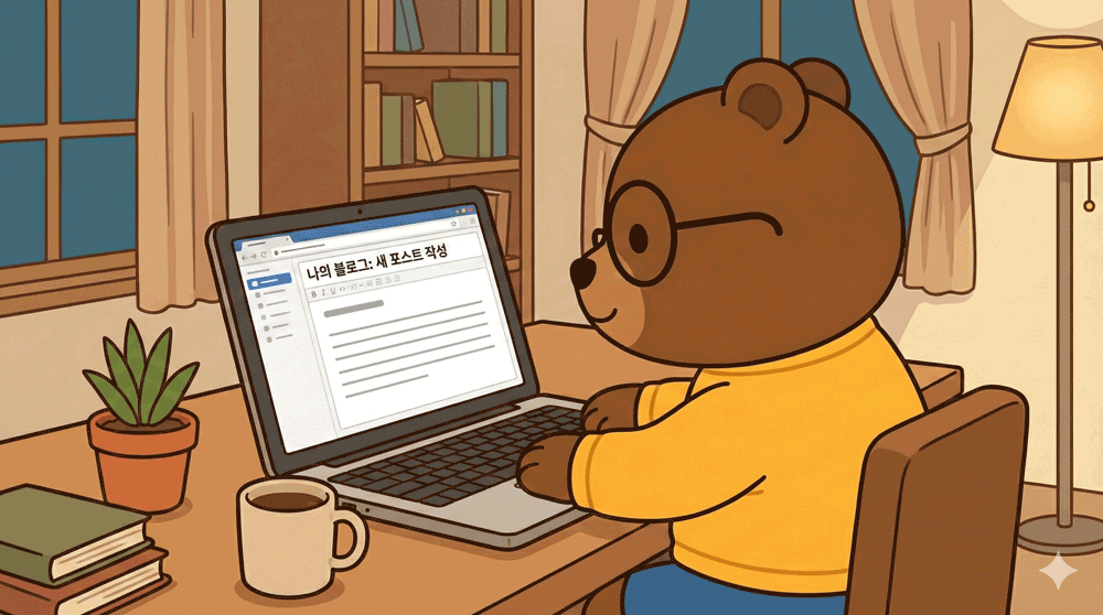 블로그 프롬프트 생성기 화면